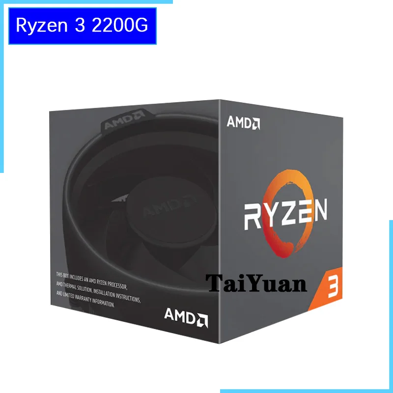 Четырехъядерный процессор AMD Ryzen 3 2200G R3 5 GHz с четырехъядерным процессором YD2200C5M4MFB