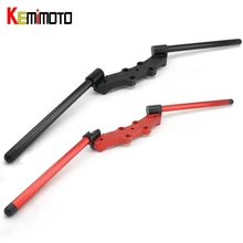 KEMiMOTO Аксессуары для мотоциклов, подступни регулируемый руль ручка с зажимом комплект для поездок на мотоцикле Ducati Monster 696 796 1100 2008