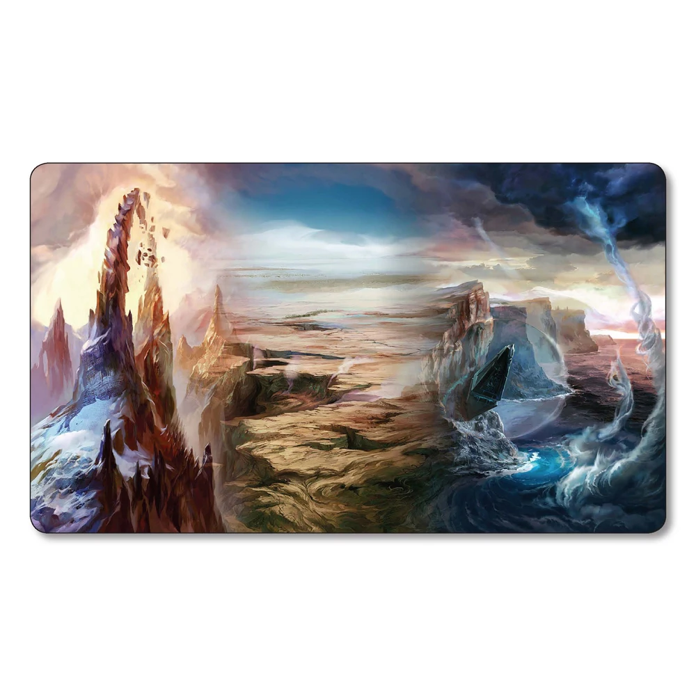 (MGT Lands Playmat) Magic Game Custom Playmat, Board Games Moat MGT Play Mat,Custom Big Mousepad