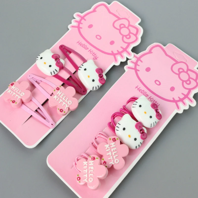 2016 girls hair accessories Hello Kitty headwear 4 Pcs/set hair clips