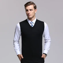 Модный брендовый мужской свитер, пуловер, жилет, Приталенный джемпер, вязанный теплый зимний Корейский стиль, повседневная одежда для мужчин