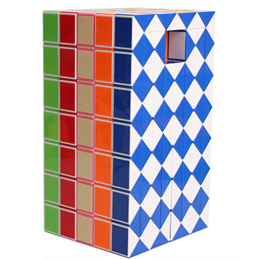 

108 Blocks Cube Children's Educational Snake Ruler Cubes Spinner Puzzle Imagination Game Toy