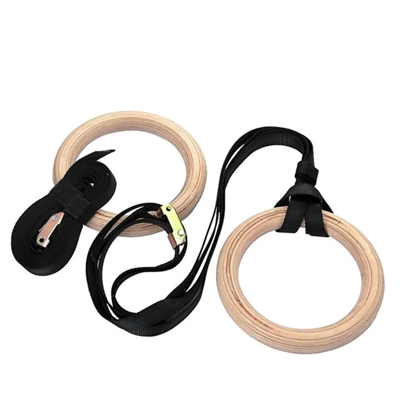 

Wood Rhythmic Gymnastics Gym Fitness Rings Crossfit Training Pull Ups Exercise Hoop