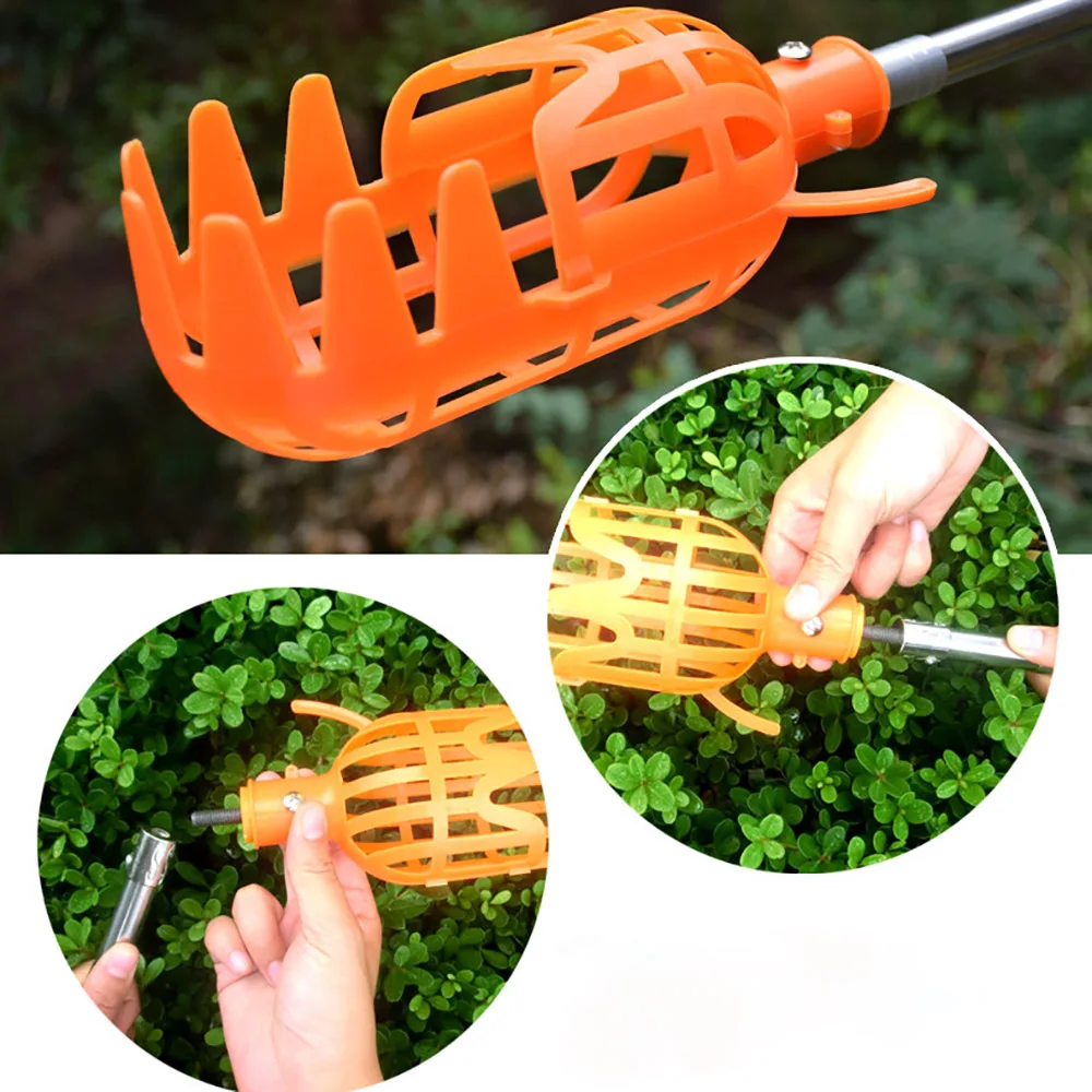 Plastic Orange Fruit Picker without Pole Fruit Catcher Gardening Tools Pick  NEW 
