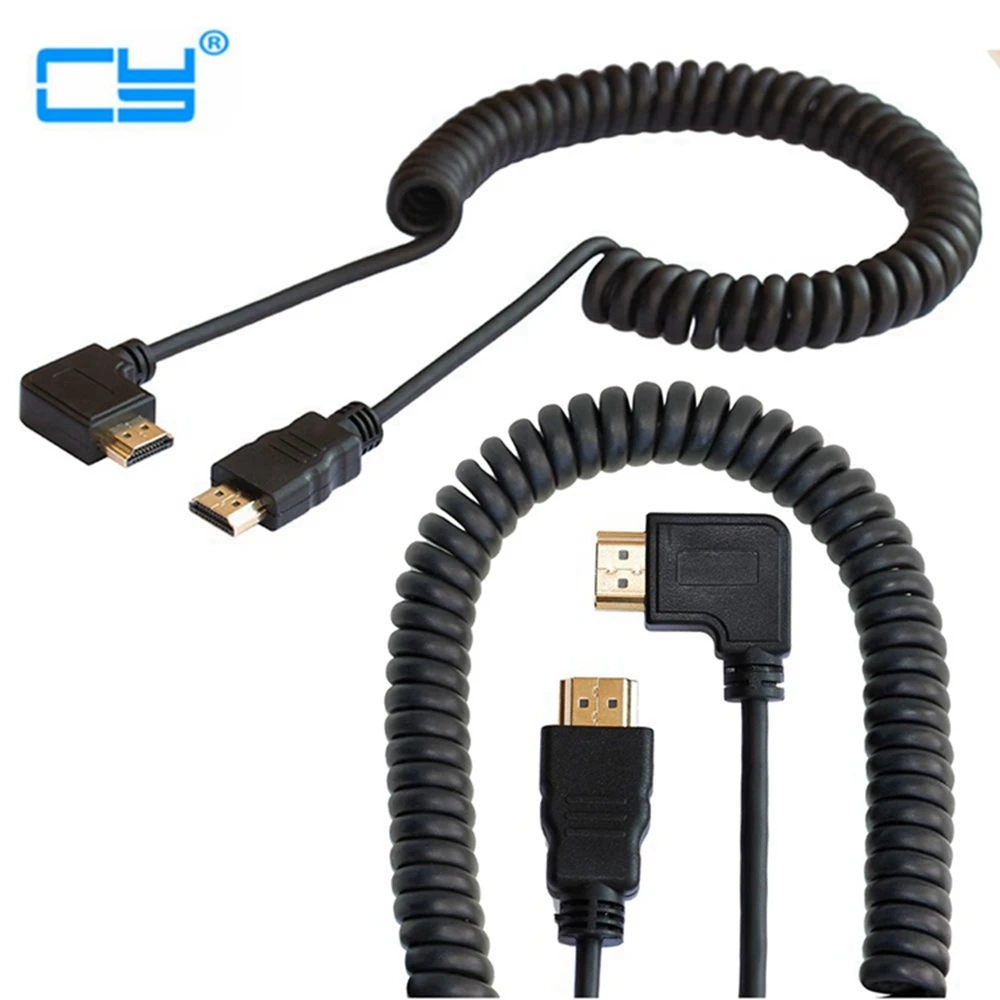 Кабель HDMI 90 градусов угловой левый/правый/прямой HDMI1.4 папа папа/женский Высокое