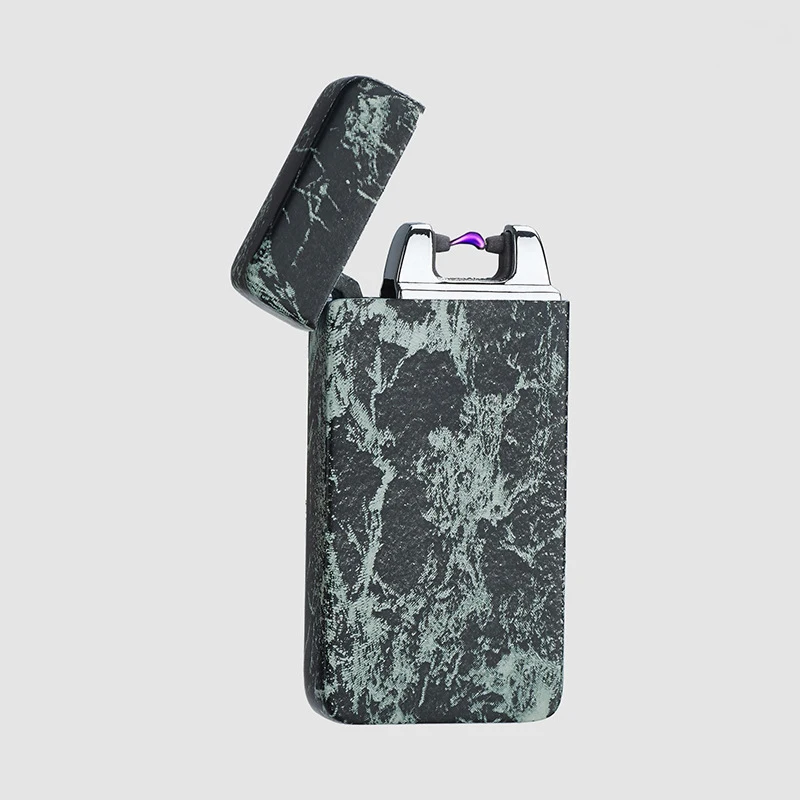

2019 New USB charge Electronic Cigarette Lighters Flameless Windproof Electric Lighter Luxury Gold Single Arc Pulse Ligther