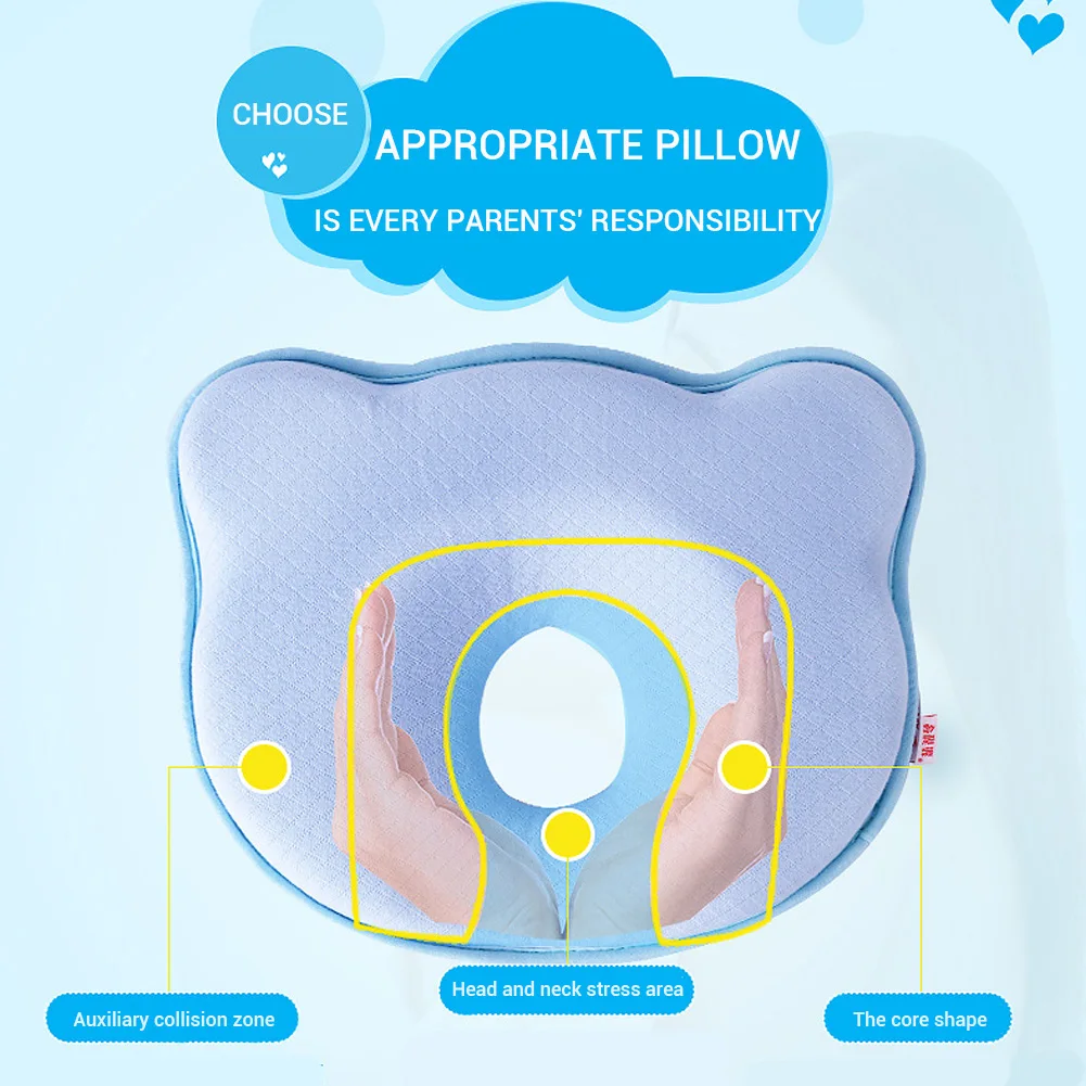Пены памяти подушки для новорожденных дышащие новорожденных позиционирования формирование против скатывания подушки