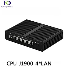 4 * LAN HTPC Micro Computer Fanless PC Intel Celeron J1900 Quad Core Mini PC HTPC TV Box 2 * USB VGA DHL Бесплатно доставка