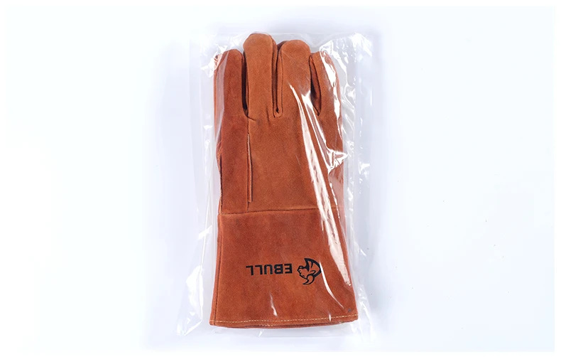 Кожаные Защитные рабочие защитные кожаные перчатки сварочные сварщику перчатки ebull-перчатки 1"(33 см