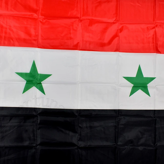 xvggdg old Syria Flag 3ft x 5ft Hanging Syria Flag Polyester