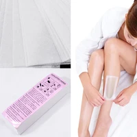 100pcs Removal Nonwoven Body Cloth Hair Remove Wax Paper Rolls High Quality Hair Removal Epilator Wax Strip Paper 2