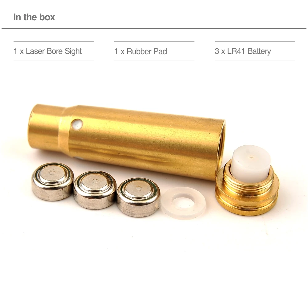 Hunter Bore Sight Red Dot Laser Cartridge Bullet & Laser Scope