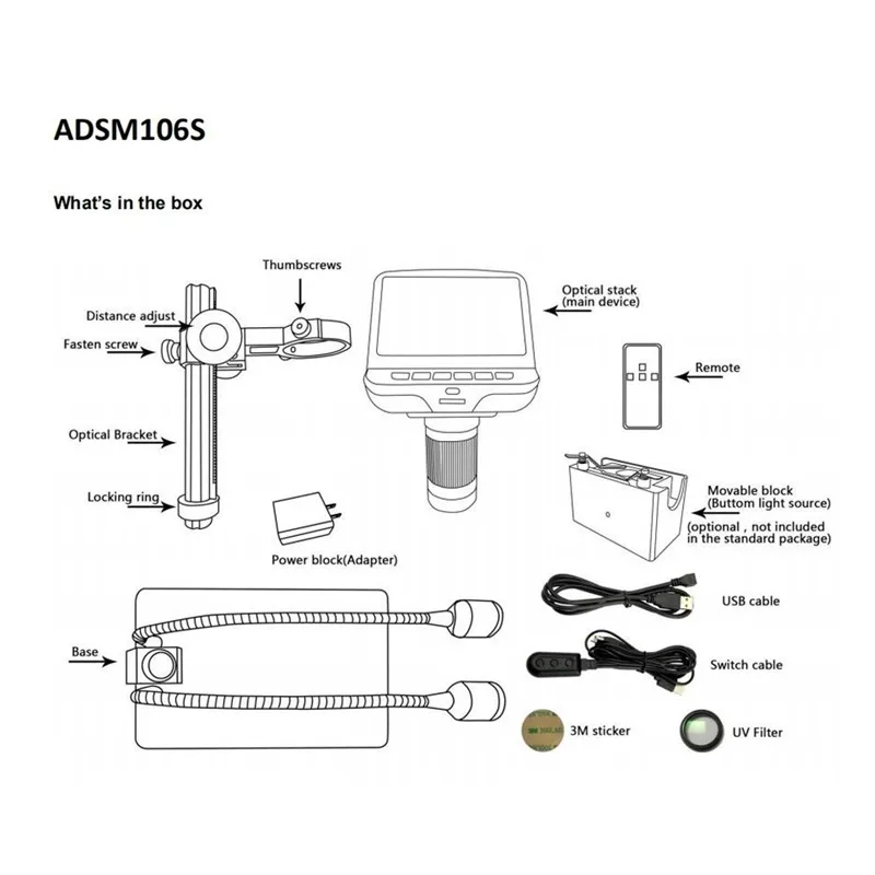 AD106S цифровой микроскоп 4,3 дюймов 1080 P с hd-сенсор USB микроскоп для ремонта телефона пайка инструмент оценка ювелирных изделий