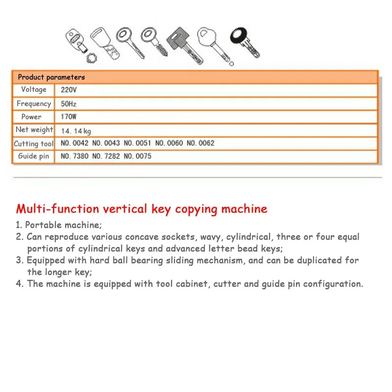 Дубликатор ключей 220 В 170 Вт вертикальная машина для резки ключей слесарные принадлежности копировальная машина для ключей Q31