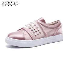 XiuNingYan/Женские туфли-лодочки лоферы из натуральной кожи Простые туфли на платформе Для женщин кроссовки Slip-On повседневная обувь для вождения женская обувь