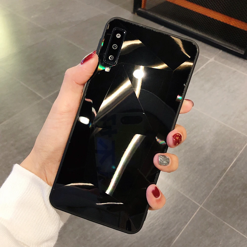 Блестящий 3D чехол со стразами для Samsung Galaxy J4 J6 J8 A6 A8 Plus A9 A7 2018 A50 A70 A30 A20 A10 M10 M20