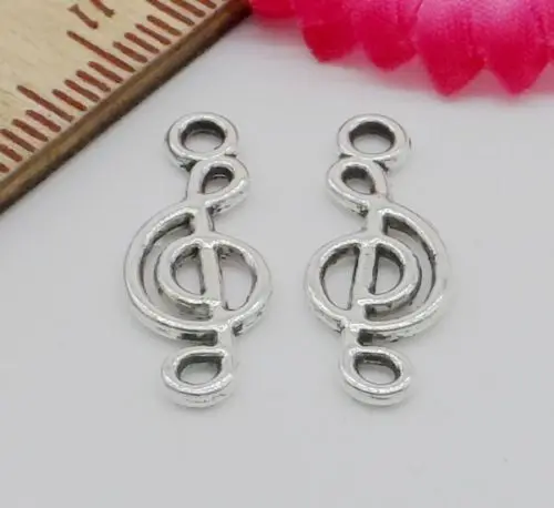 

Free Ship 100Pcs Tibetan Silver Musical Notes Connectors Charms 20x8mm