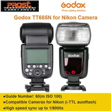 GODOX TT685N i-ttl 2,4G Беспроводной радио Системы Master Slave фотовспышка "Speedlite" для Nikon D7100 D7000 D5200 D5100 D5000 D3200