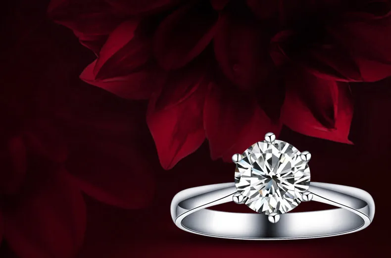 Романтические свадебные кольца ювелирные изделия кубического циркония Сияющий бренд кольцо для женщин мужские серебряные кольца аксессуары