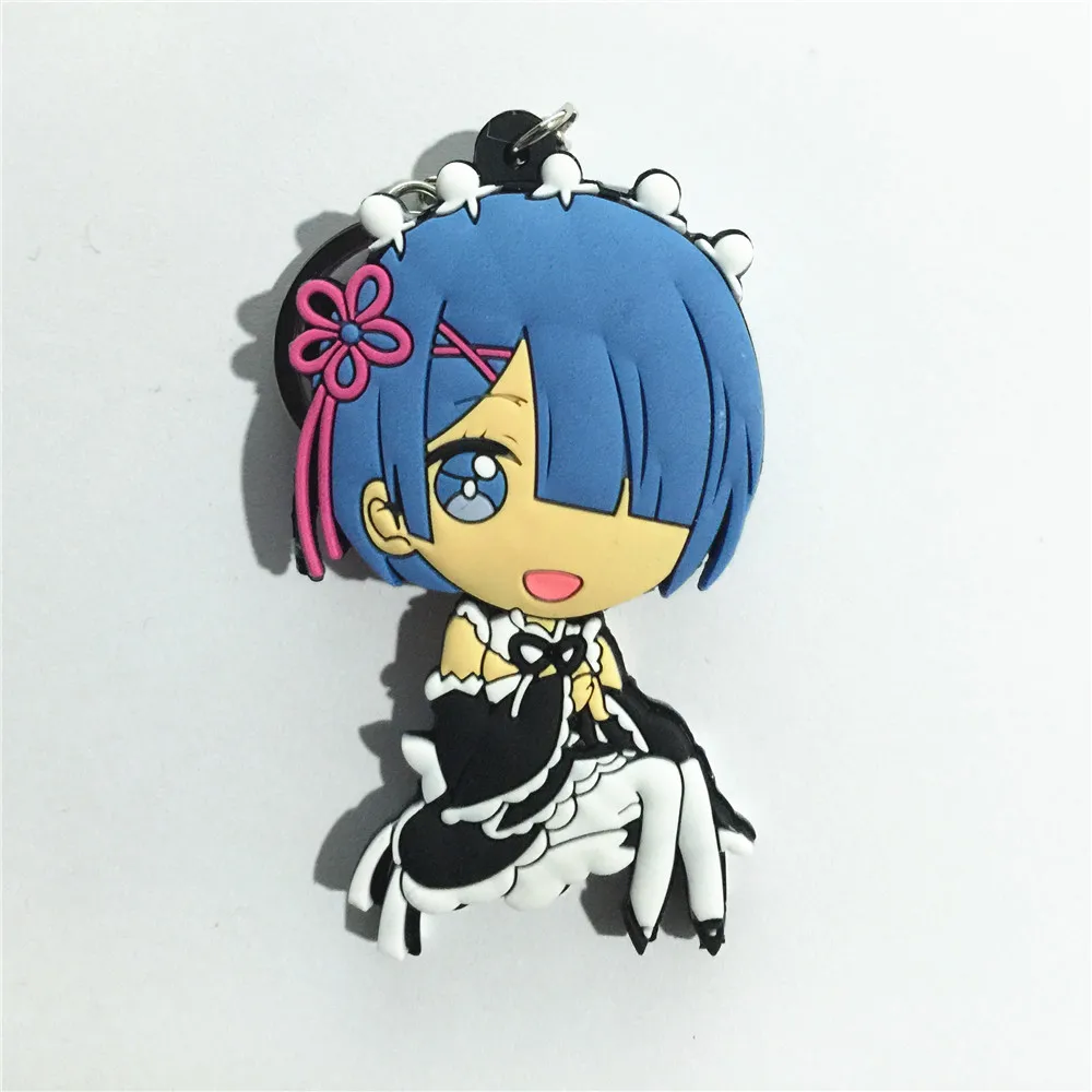 Брелок Rem Ram Natsuki Subaru Puck beатрис Войлок аниме Re:Zero kara Hajimeru Isekai Seikatsu резиновый