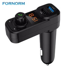 FORNORM автомобильный Bluetooth автомобильный аудио-передатчик Поддержка QC3.0 Быстрая зарядка TF карта U Диск Папка музыкальный переключатель питания