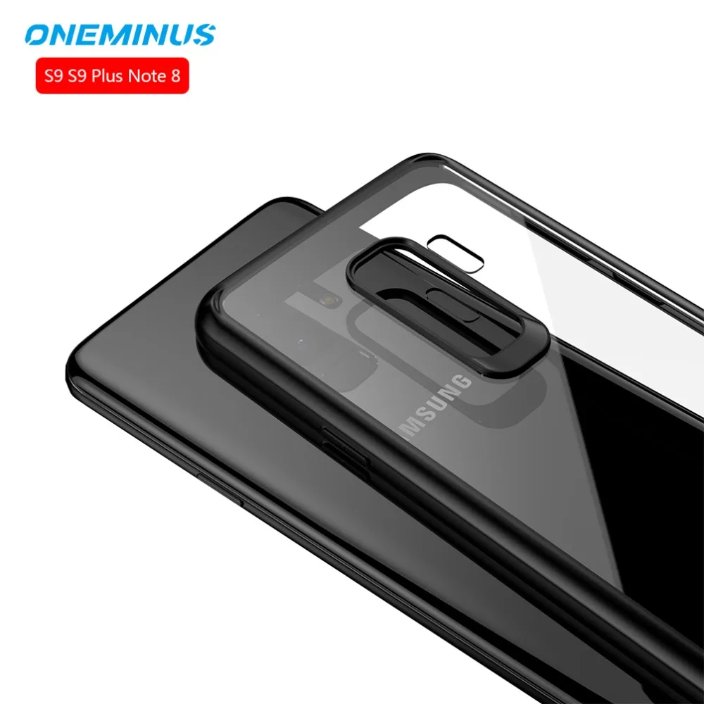 Чехол для Samsung Galaxy S9 Plus полноразмерный защитный тонкий ТПУ и акриловый прозрачный