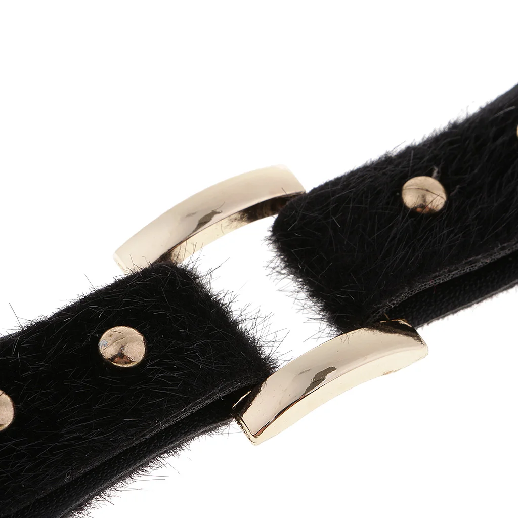 1 Pair Leather Button Toggle Closure with Metal Buckles for Coat Jacket Duffle 13.2x2.8cm