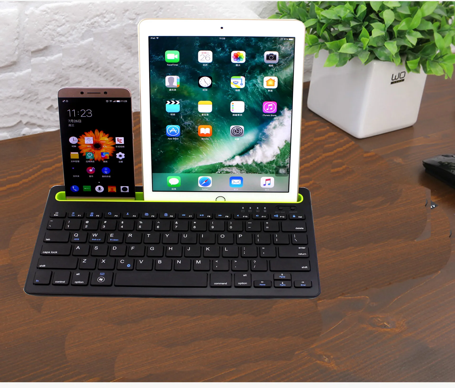 RK908 three system general Bluetooth keyboard, mobile phone Tablet PC, wireless Bluetooth