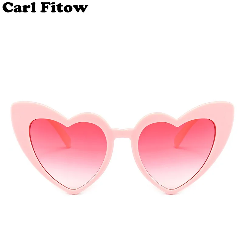 Heart Sunglasses Women brand designer Cat Eye Sun Glasses Retro Love