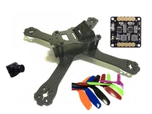 DIY FPV mini drone QAV-X 5″ frame kit QAV-X pure carbon fiber frame 3mm / 4mm + T5045BN V2 bullnose prop + 700TVL mini camera
