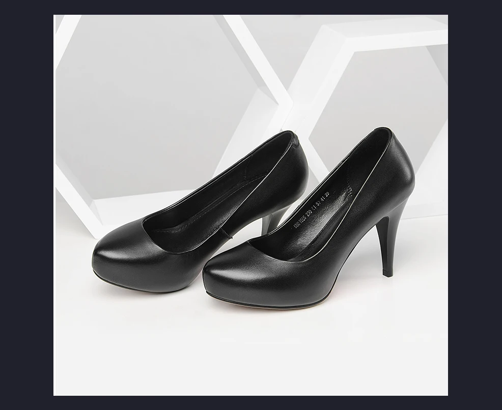 SOPHITINA/женские туфли-лодочки на платформе 2,5 см; офисные женские туфли из натуральной кожи на тонком каблуке; удобные туфли-лодочки высокого качества с круглым носком; POB2