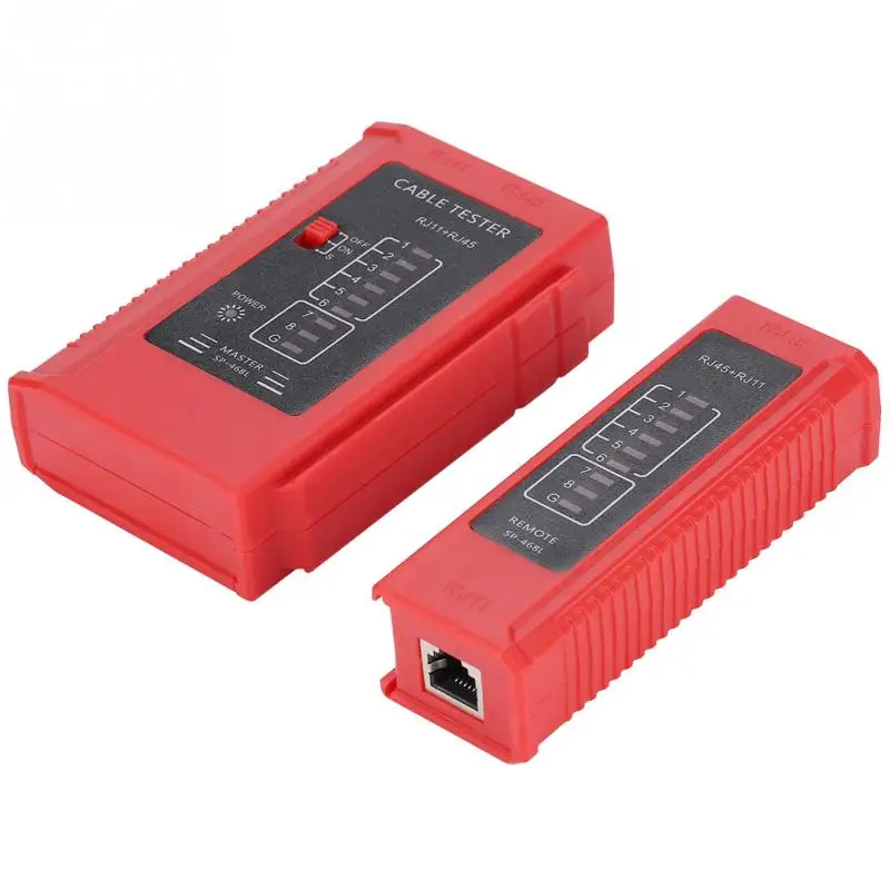 WZ 468 RJ45 и RJ11 тестер сетевого кабеля Ethernet LAN Сетевой Инструмент для тестирования