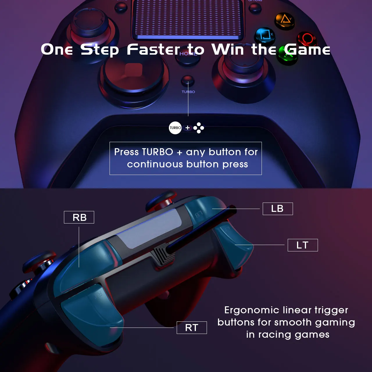  PICTEK Wired Gaming Controller for PS4 Game Controller USB Gamepad for PC Computer Laptop Gaming Pl