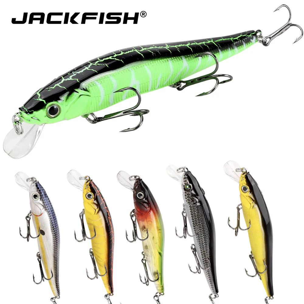JACKFISH искусственная приманка в виде гольяна 12 см/13 г из АБС-пластика плавающие