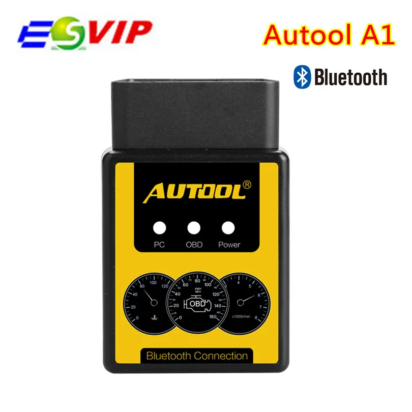 Сканер AUTOOL A1 OBD2 V1.5 Bluetooth/wifi OBD2 OBD II автомобильный диагностический сканер работает на Android лучше, чем ELM327 - Цвет: Bluetooth