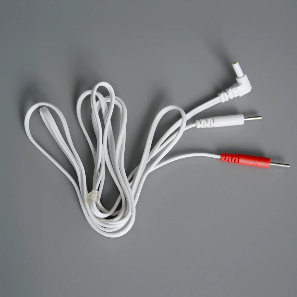 

Electrode Tens Unit Lead Wires with 2.00mm Pin Tips Connectors 2 Pcs/Pack