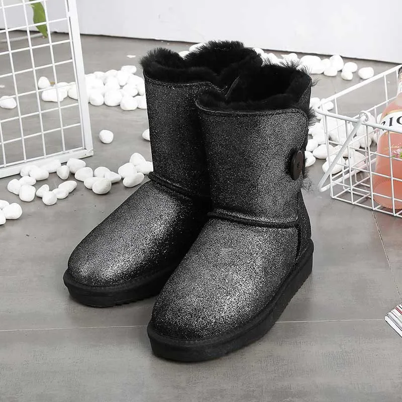 black Purple Clásico Envío Cuero Zurriago Mujeres Baratos black Nieve 2018 Genuino Zapatos De El 01 sandy gray Caliente Botas Grwg Para blue Las Libre UxAwCTqq