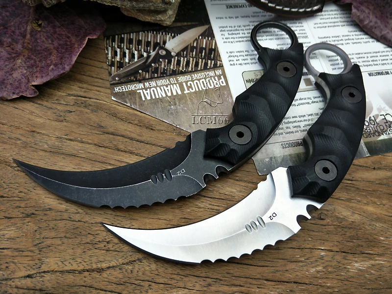 LCM66 тактика karambit Скорпион коготь нож открытый кемпинг джунгли выживания битва Фиксированным Лезвием Охотничьи ножи инструмент самообороны