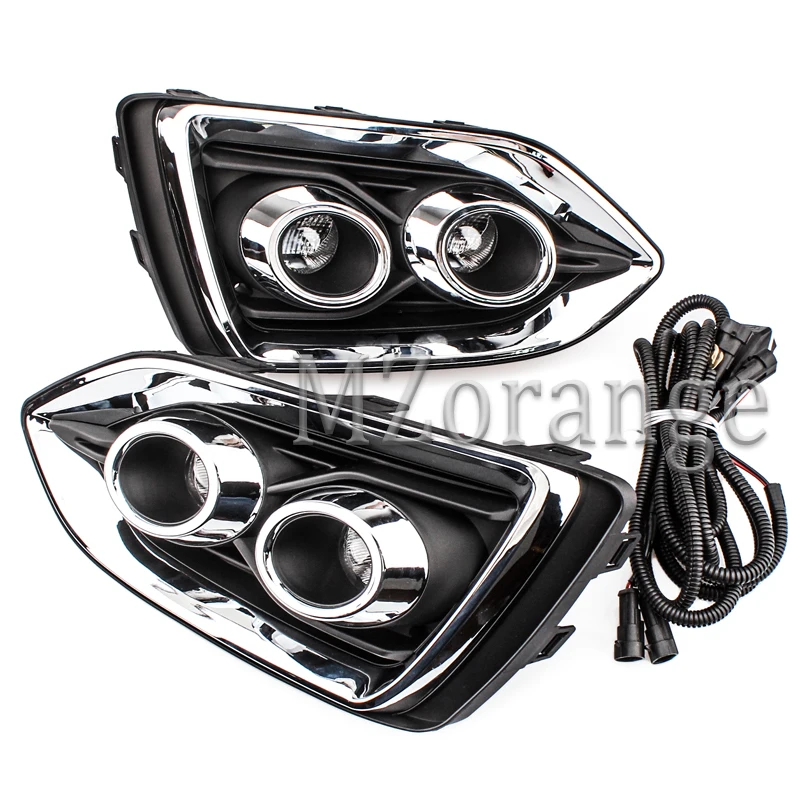

Car Accessories LED Daytime Running Light For Hyundai Verna Solaris Accent 2017 2018 DRL Cover Fog Lamp Car-styling Signal Light