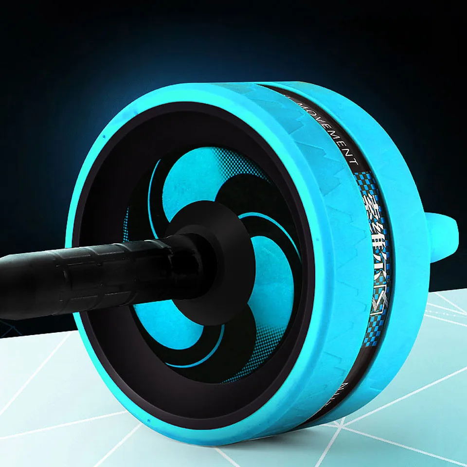 New 2 in 1 Ab Roller&Jump Rope No Noise Abdominal Wheel Ab Roller with Mat For Arm Waist Leg Exercise Gym Fitness Equipment