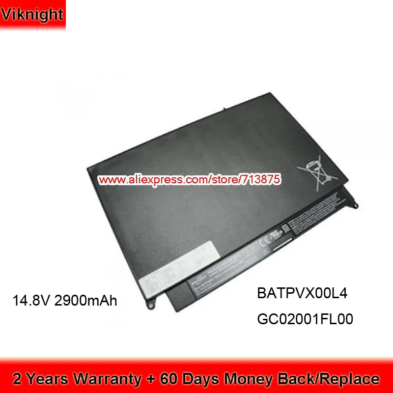 

Genuine 14.8V 2900mAh Laptop Battery for Motion BATPVX00L4 GC02001FL00 ci900 CL900 CL910 CL910W