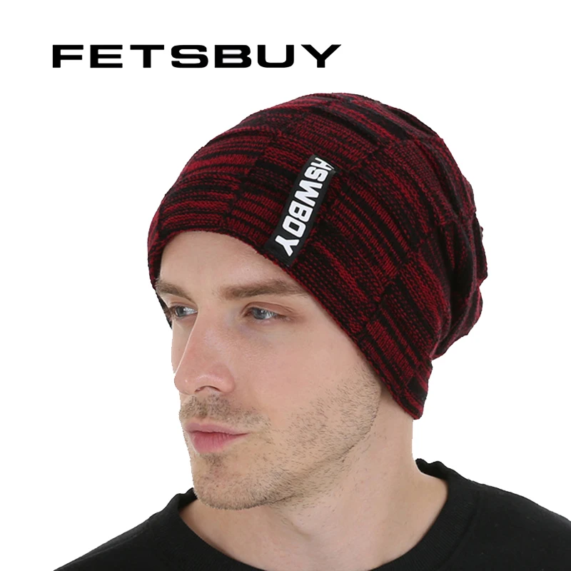 Fetsbuy Фирменная Новинка Осень Кепки и теплые зимние шапки Шапка-бини для Для мужчин Для женщин Skullies Утепленная одежда бархат Кепки S капот