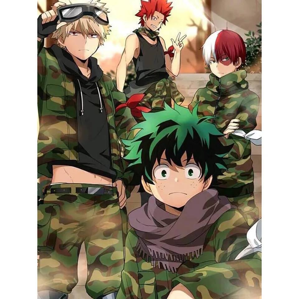 DIY Алмазная Настенная картина для домашнего декора вышивка крестиком My Hero Academia