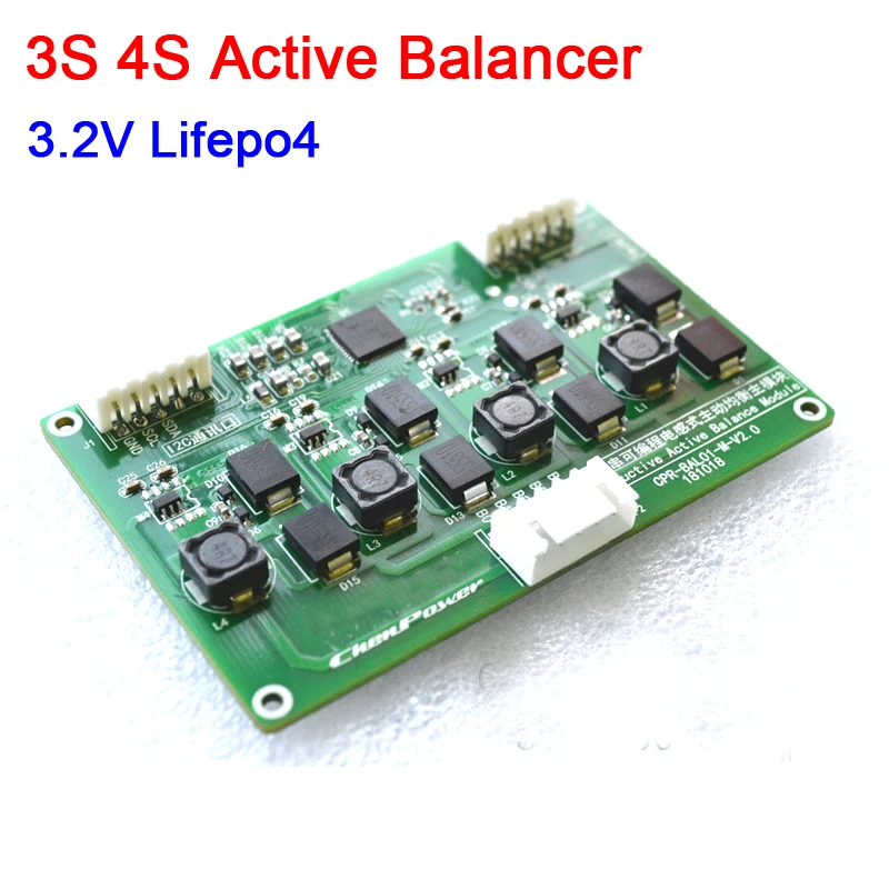

3S 4S 3.2V Lifepo4 inductive Battery Active Equalizer Balance Board module 12V Lithium battery protection Balancer board