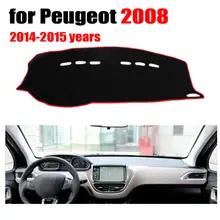 Чехлы для приборной панели автомобиля коврик для peugeot 2008- лет левосторонний dashmatt pad dash cover авто аксессуары