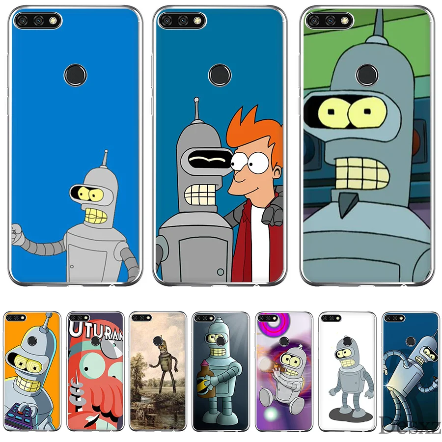 

Gerleek Futurama Weiche Silikon Back Phone Hard Cover For Huawei P10 P20 P9 P8 Pro Lite Mini Plus P Smart Case