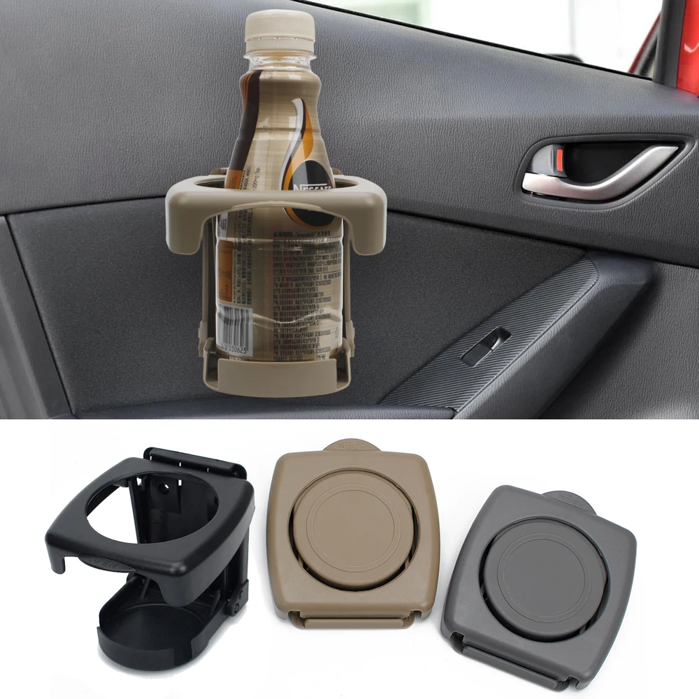 Складной автомобильный держатель для стаканов, автомобильные принадлежности, держатель для стаканов для напитков, органайзер, черный, универсальный для Ford Kia Nissan Honda Opel