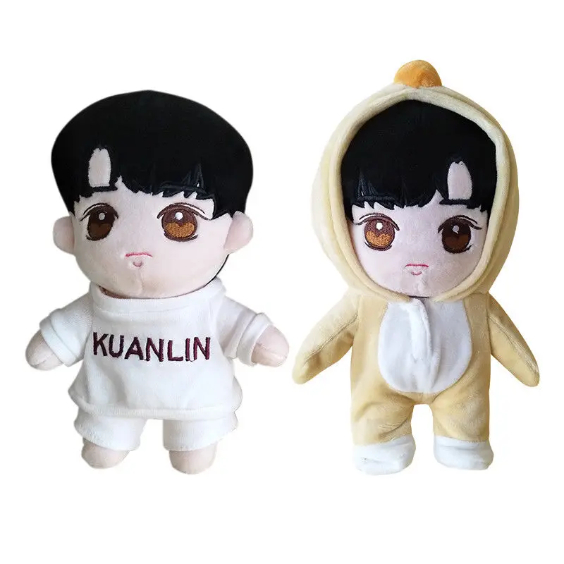 

SGDOLL Korea Hip Hop Wanna One LAI KUAN LIN Plush Stuffed Doll Toy + 2 Set Clothes 20cm/8 inch