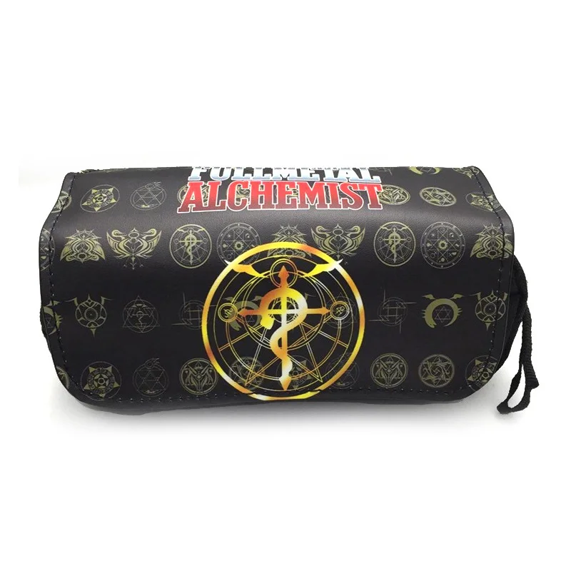 

Hot Sale Anime Fullmetal Alchemist Student Pencil Bag DEATH NOTE Stationery Bag Makeup Bag Pencil Pouch Bag