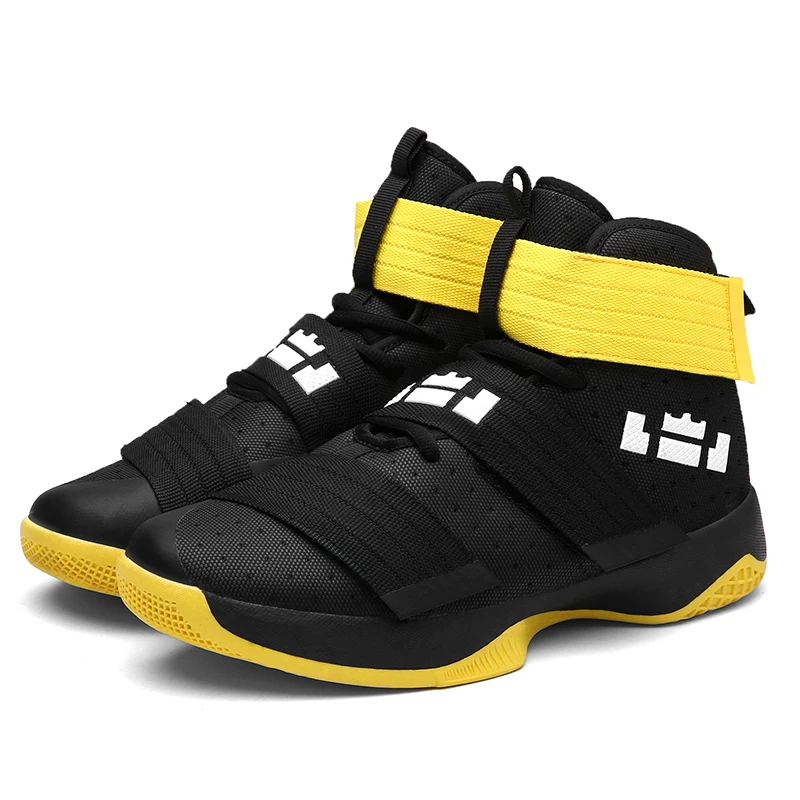 Zapatillas de baloncesto para hombre zapatillas Lebrons High top con cordones tobillo calzado deportivo cojín de aire a prueba de golpes cesta homme baloncesto